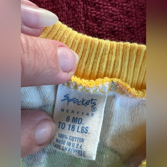 🐘🦁Vintage 90s Baby Onesie Set Sprockets Mervyns 6mo - Picture 11 of 11